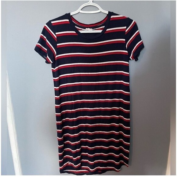 Garage Nautical Stripe T-shirt Dress Women's Size XS Casual Summer Wear - Picture 2 of 4